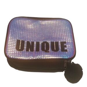 🟢 Accessory Innovations Lunch Bag Tote Unique Pink Sparkle PVC Free 9"